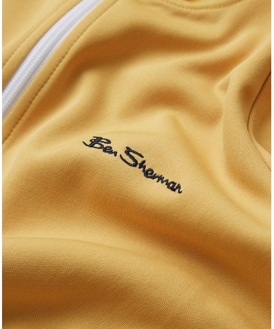 Men's House Taped Full-Zip Track Jacket Yellow $57.12 Sweatshirt