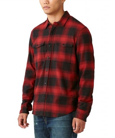 Men's Plaid Work Wear Cloud Soft Long Sleeve Flannel Shirt PD03 $30.86 Shirts