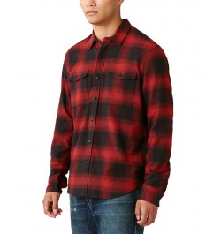 Men's Plaid Work Wear Cloud Soft Long Sleeve Flannel Shirt PD03 $30.86 Shirts