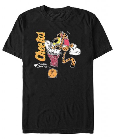 Men's Cheetos 90s Chester Hoopin Short Sleeve T-shirt Black $20.29 T-Shirts