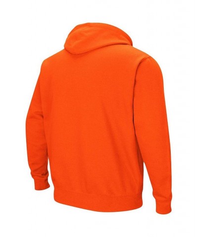 Men's Orange Miami Hurricanes Arch and Logo 3.0 Pullover Hoodie $34.19 Sweatshirt