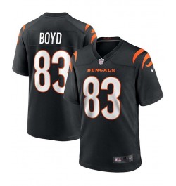 Men's Tyler Boyd Black Cincinnati Bengals Game Jersey $36.38 Jersey