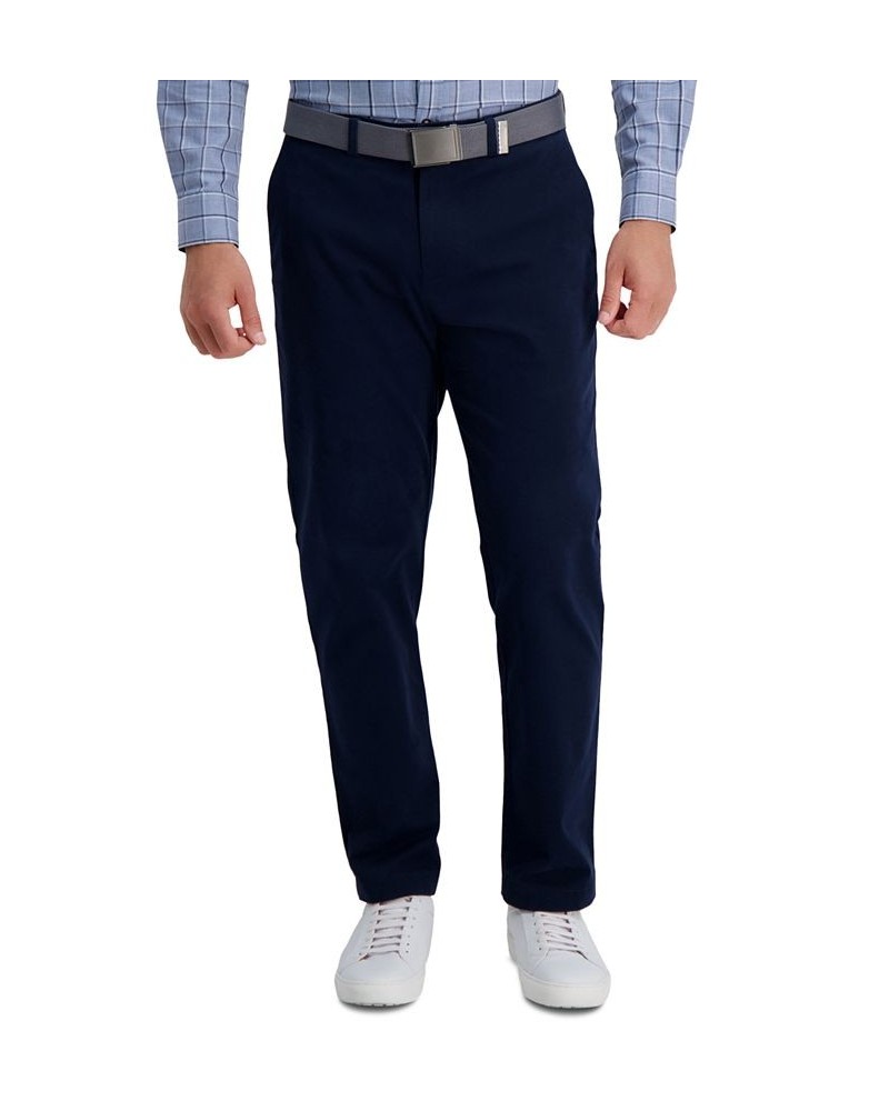 Men's Classic-Fit Soft Chino Dress Pants Navy $46.80 Pants