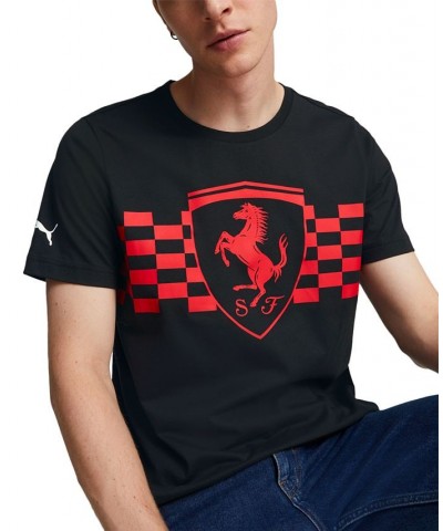 Men's Ferrari Race Tonal Big Shield Short-Sleeve Crewneck T-Shirt Black $25.85 T-Shirts