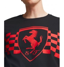 Men's Ferrari Race Tonal Big Shield Short-Sleeve Crewneck T-Shirt Black $25.85 T-Shirts