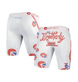 Men's White Philadelphia 76ers City Edition Boxer Briefs $17.84 Underwear