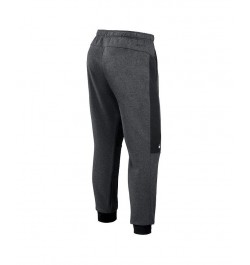 Men's Heathered Gray, Black New York Yankees Authentic Collection Flux Performance Jogger Pants $32.00 Pants