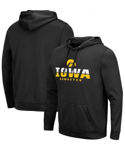 Men's Black Iowa Hawkeyes Lantern Pullover Hoodie $31.20 Sweatshirt