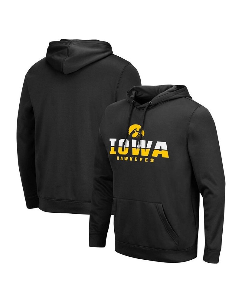 Men's Black Iowa Hawkeyes Lantern Pullover Hoodie $31.20 Sweatshirt