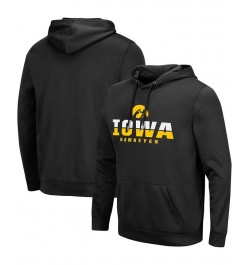 Men's Black Iowa Hawkeyes Lantern Pullover Hoodie $31.20 Sweatshirt