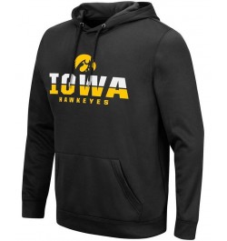 Men's Black Iowa Hawkeyes Lantern Pullover Hoodie $31.20 Sweatshirt