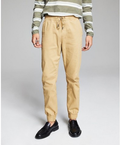 Men's Brushed Twill Jogger Pant Tan/Beige $12.50 Pants