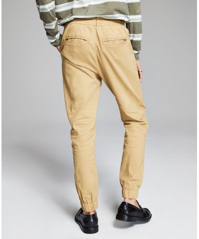 Men's Brushed Twill Jogger Pant Tan/Beige $12.50 Pants