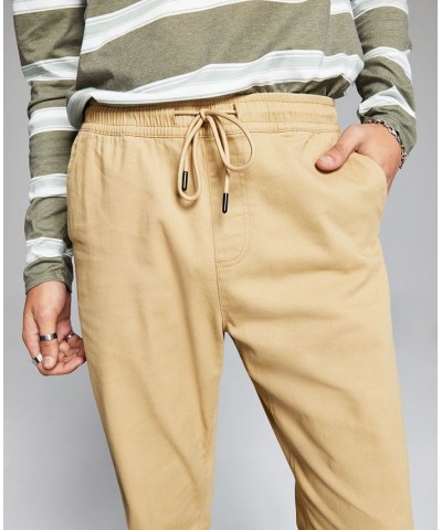 Men's Brushed Twill Jogger Pant Tan/Beige $12.50 Pants