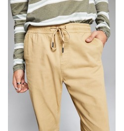 Men's Brushed Twill Jogger Pant Tan/Beige $12.50 Pants