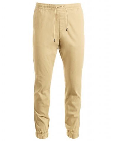 Men's Brushed Twill Jogger Pant Tan/Beige $12.50 Pants