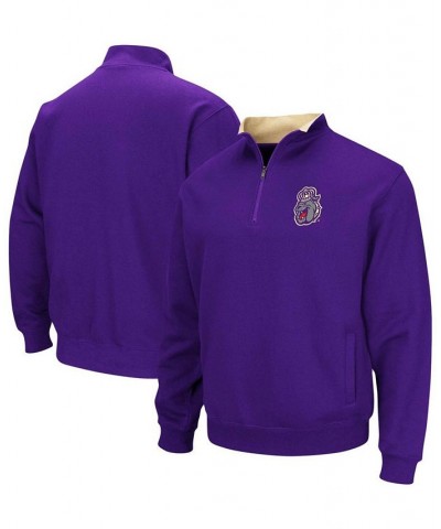 Men's Purple James Madison Dukes Tortugas Logo Quarter-Zip Jacket $28.20 Sweatshirt