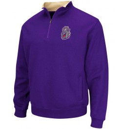 Men's Purple James Madison Dukes Tortugas Logo Quarter-Zip Jacket $28.20 Sweatshirt