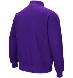 Men's Purple James Madison Dukes Tortugas Logo Quarter-Zip Jacket $28.20 Sweatshirt