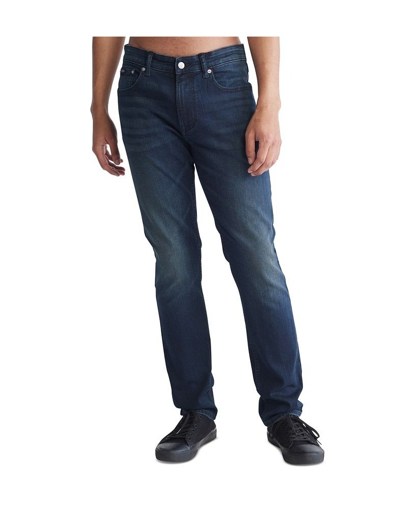 Men's Slim Fit Stretch Jeans Ck Blue Rinse $32.90 Jeans