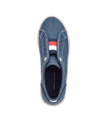 Women's Balie Casual Hi Wall Slip-on Sneakers Blue $39.50 Shoes