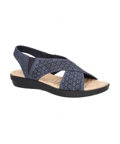 Women's Claudia Comfort Wave Sandals Navy $26.00 Shoes