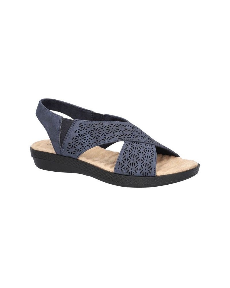 Women's Claudia Comfort Wave Sandals Navy $26.00 Shoes