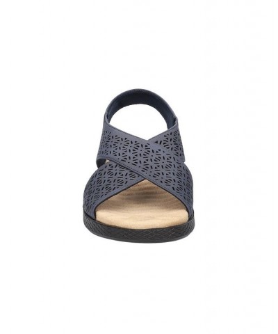 Women's Claudia Comfort Wave Sandals Navy $26.00 Shoes