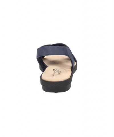 Women's Claudia Comfort Wave Sandals Navy $26.00 Shoes