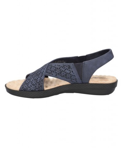 Women's Claudia Comfort Wave Sandals Navy $26.00 Shoes