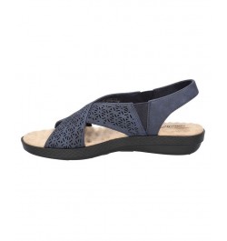 Women's Claudia Comfort Wave Sandals Navy $26.00 Shoes