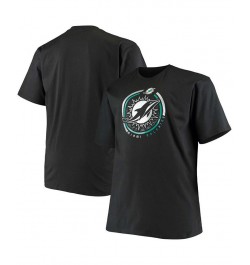 Men's Big and Tall Black Miami Dolphins Color Pop T-shirt $18.71 T-Shirts