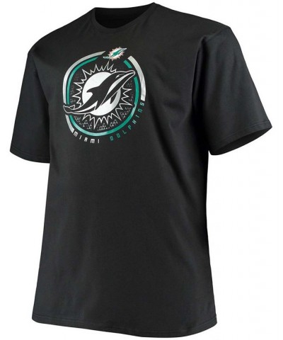 Men's Big and Tall Black Miami Dolphins Color Pop T-shirt $18.71 T-Shirts