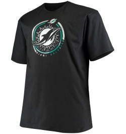 Men's Big and Tall Black Miami Dolphins Color Pop T-shirt $18.71 T-Shirts