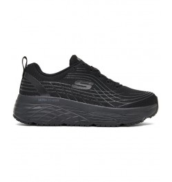 Women's Relaxed Fit Max Cushioning Elite Slip-Resistant Work Sneakers Black $40.00 Shoes