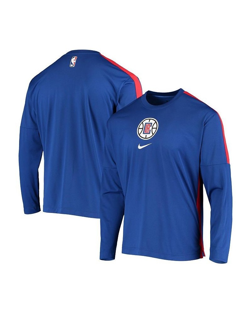 Men's Royal LA Clippers Long Sleeve Shooting Performance Shirt $38.99 T-Shirts