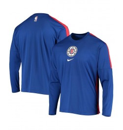 Men's Royal LA Clippers Long Sleeve Shooting Performance Shirt $38.99 T-Shirts