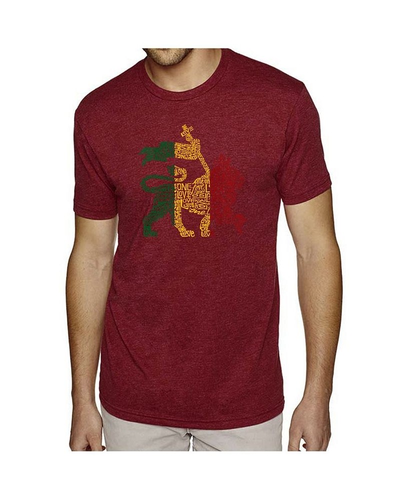 Mens Premium Blend Word Art T-Shirt, One Love Red $26.54 T-Shirts