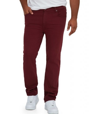 Men's Big and Tall Straight Fit Jeans Red $37.46 Jeans