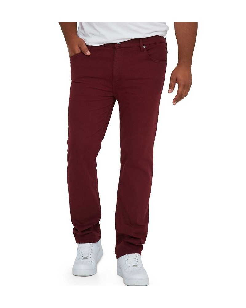 Men's Big and Tall Straight Fit Jeans Red $37.46 Jeans