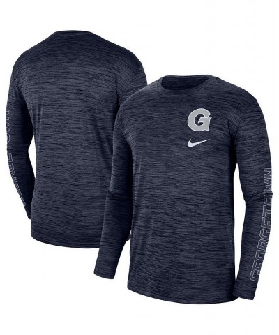 Men's Navy Georgetown Hoyas Velocity Legend Team Performance Long Sleeve T-shirt $27.49 T-Shirts