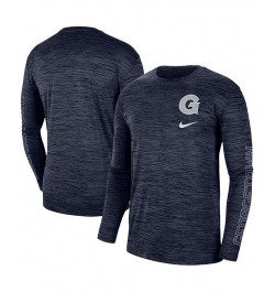 Men's Navy Georgetown Hoyas Velocity Legend Team Performance Long Sleeve T-shirt $27.49 T-Shirts