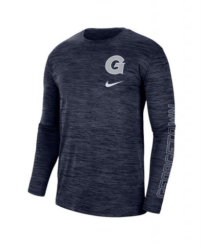 Men's Navy Georgetown Hoyas Velocity Legend Team Performance Long Sleeve T-shirt $27.49 T-Shirts