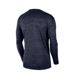 Men's Navy Georgetown Hoyas Velocity Legend Team Performance Long Sleeve T-shirt $27.49 T-Shirts