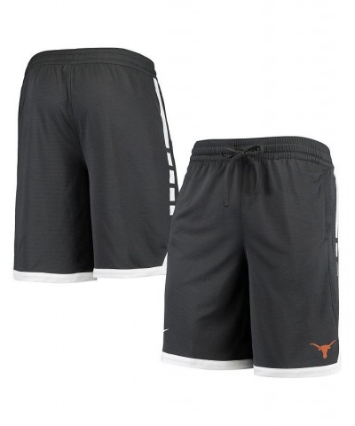 Men's Anthracite Texas Longhorns School Logo Elite Stripe Performance Shorts $33.14 Shorts