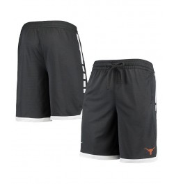 Men's Anthracite Texas Longhorns School Logo Elite Stripe Performance Shorts $33.14 Shorts