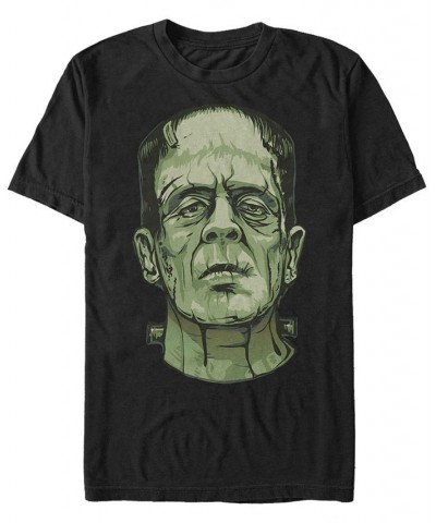 Universal Monsters Men's Frankenstein Big Face Short Sleeve T-Shirt Black $17.84 T-Shirts