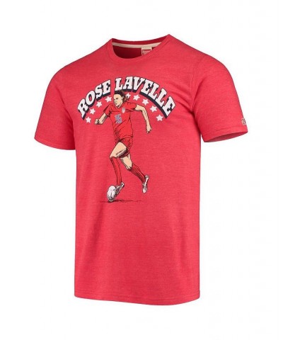 Men's Rose Lavelle Heathered Red USWNT Player Tri-Blend T-shirt $19.68 T-Shirts