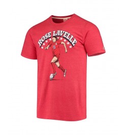 Men's Rose Lavelle Heathered Red USWNT Player Tri-Blend T-shirt $19.68 T-Shirts