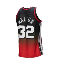 Men's Bill Walton Red, Black Portland Trail Blazers 1976/77 Hardwood Classics Fadeaway Swingman Player Jersey $52.43 Jersey